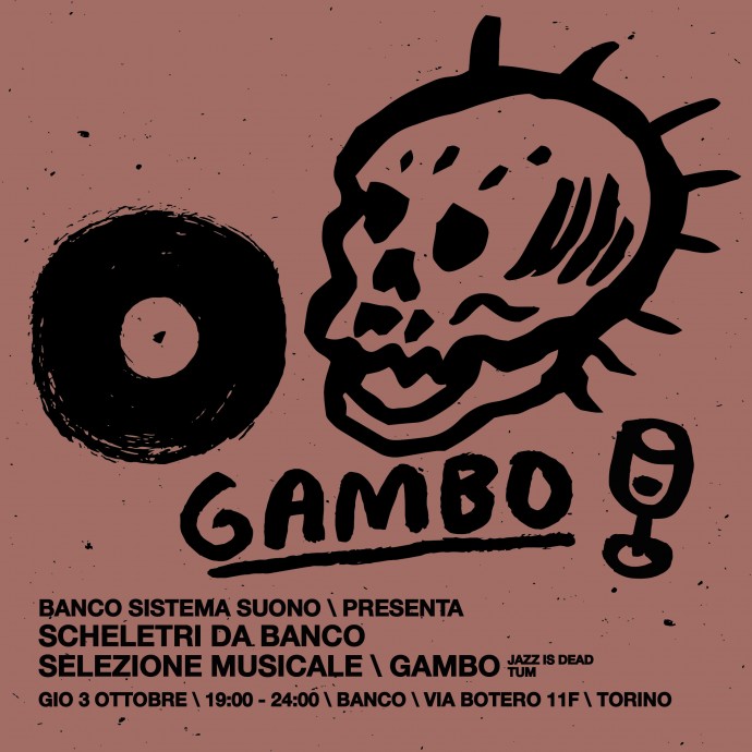 Scheletri Da Banco - Gambo ai giradischi del Listening Bar, dal 3 ottobre